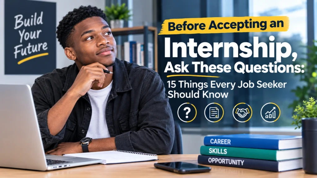 Before Accepting an Internship, Ask These Questions