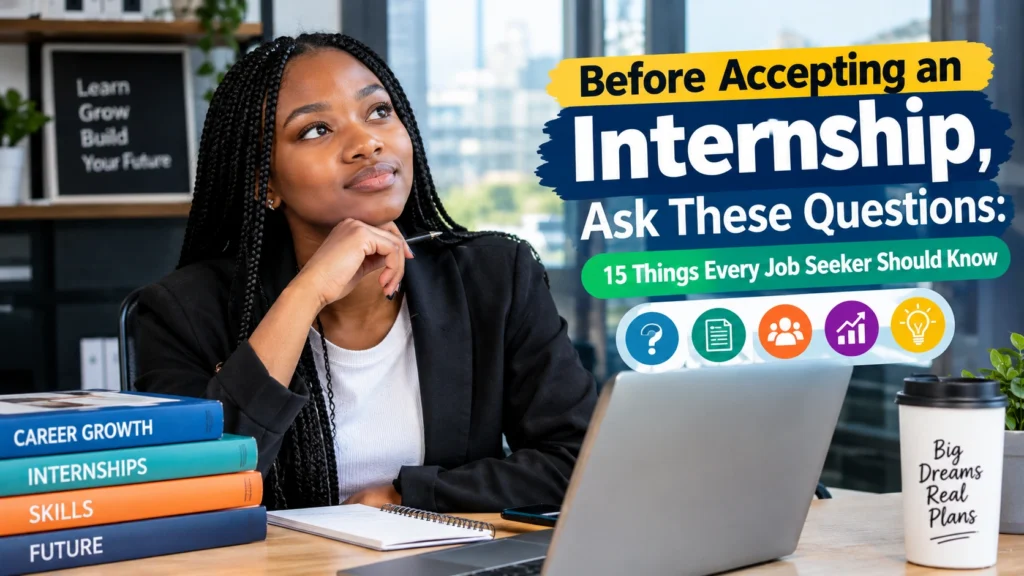 Before Accepting an Internship, Ask These Questions