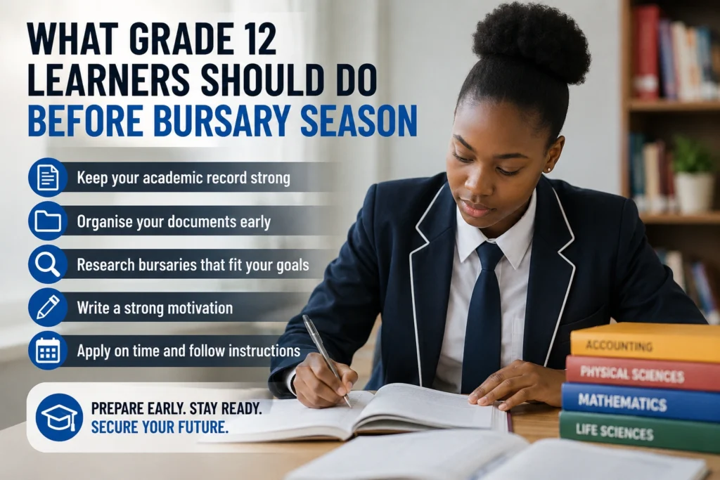Grade 12 Learners Should Do Before Bursary Season
