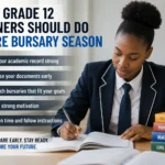 Grade 12 Learners Should Do Before Bursary Season