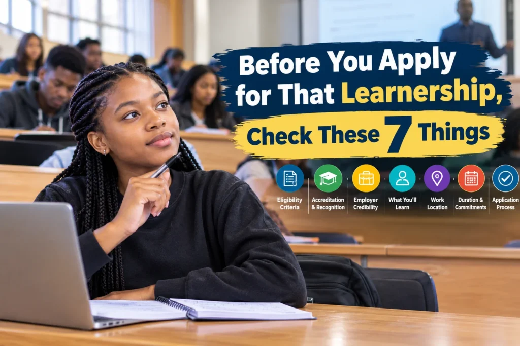 Before You Apply for That Learnership