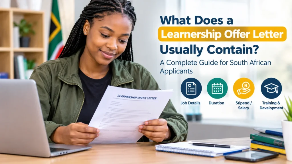 Learnership Offer Letter Usually Contain