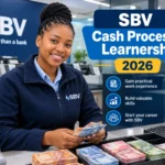 SBV Cash Processor Learnership 2026