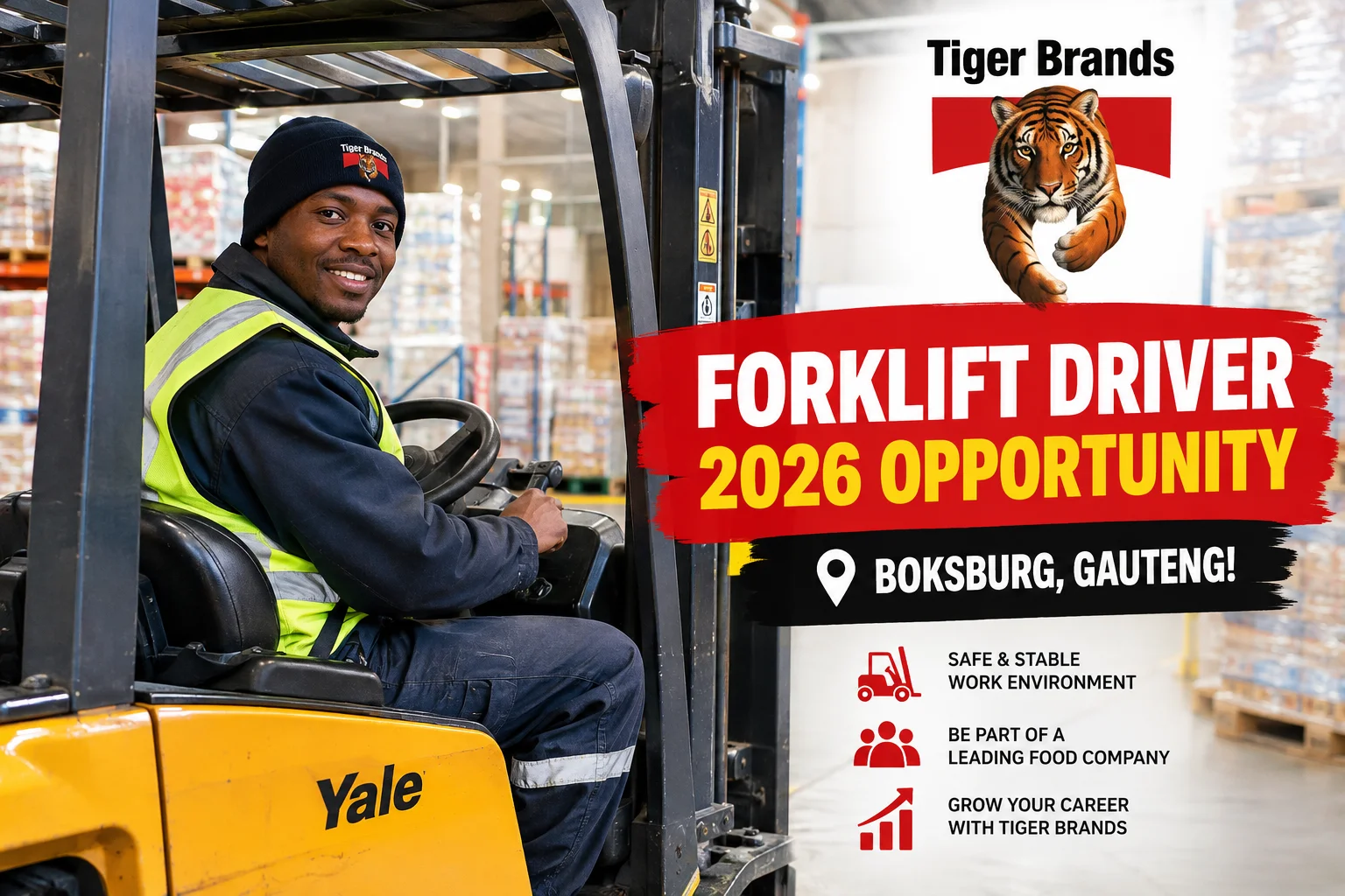 Tiger Brands Forklift Driver 2026
